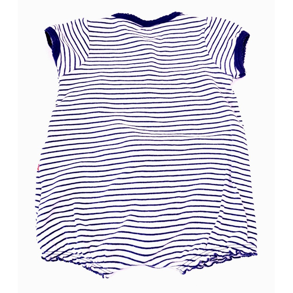 Carter's Striped Crab Romper 9 Months‎ One Piece Beach Summer Baby Gift - Picture 6 of 6